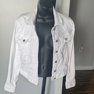 Jones New York White Denim Jacket